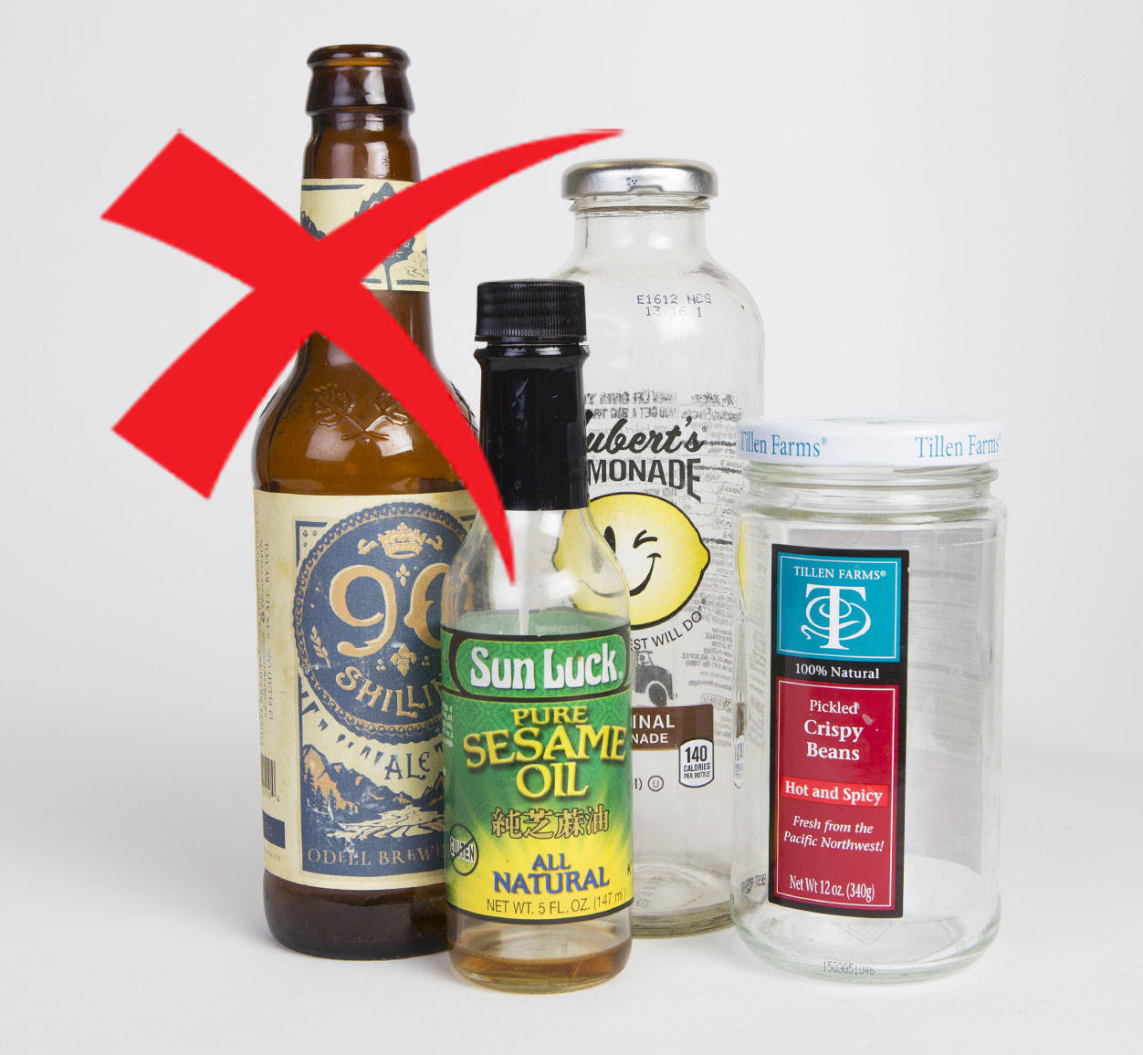 No glass